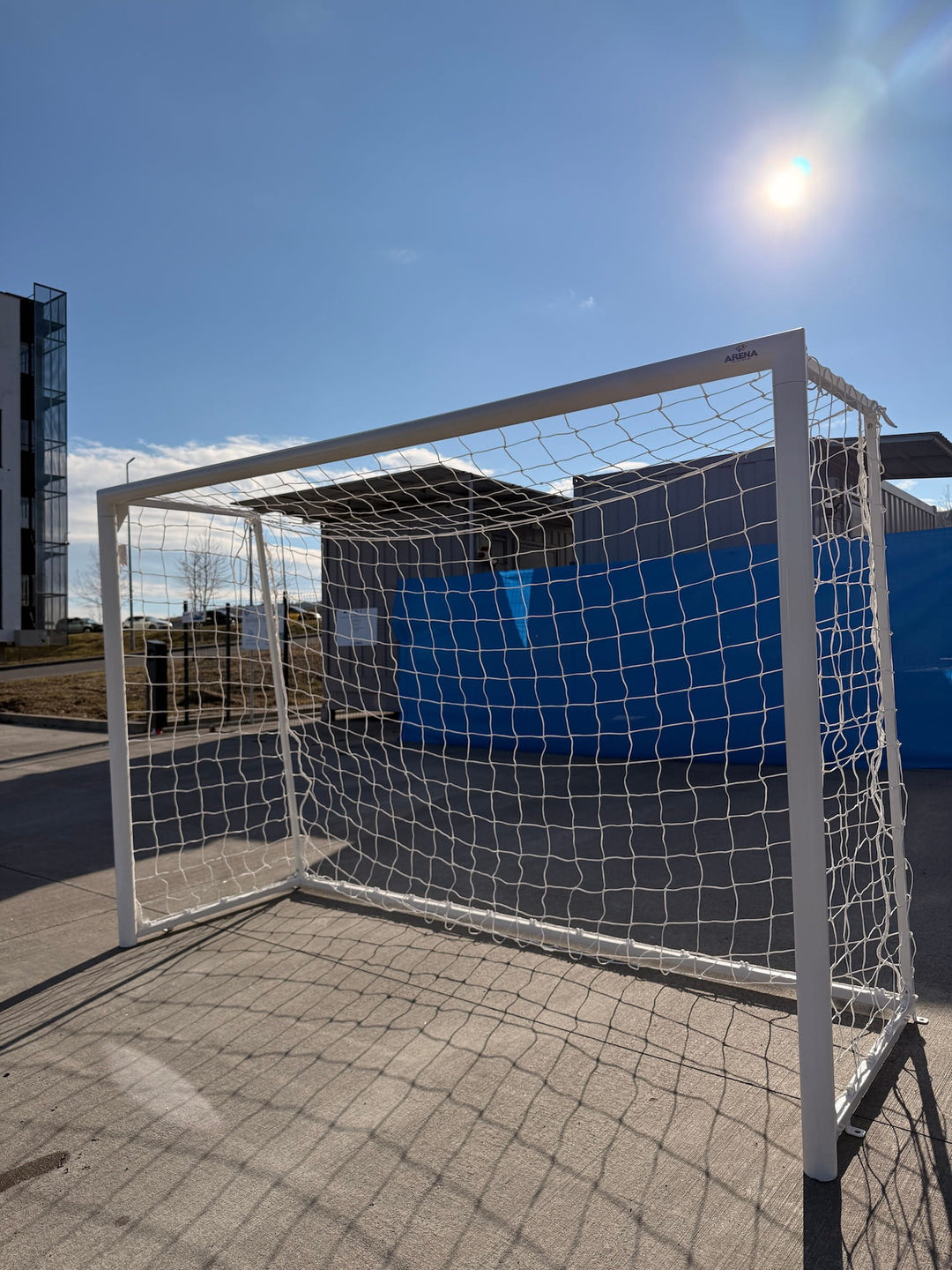 Set Porti minifotbal 3x2 m oțel Ø76 mm Arena Systems