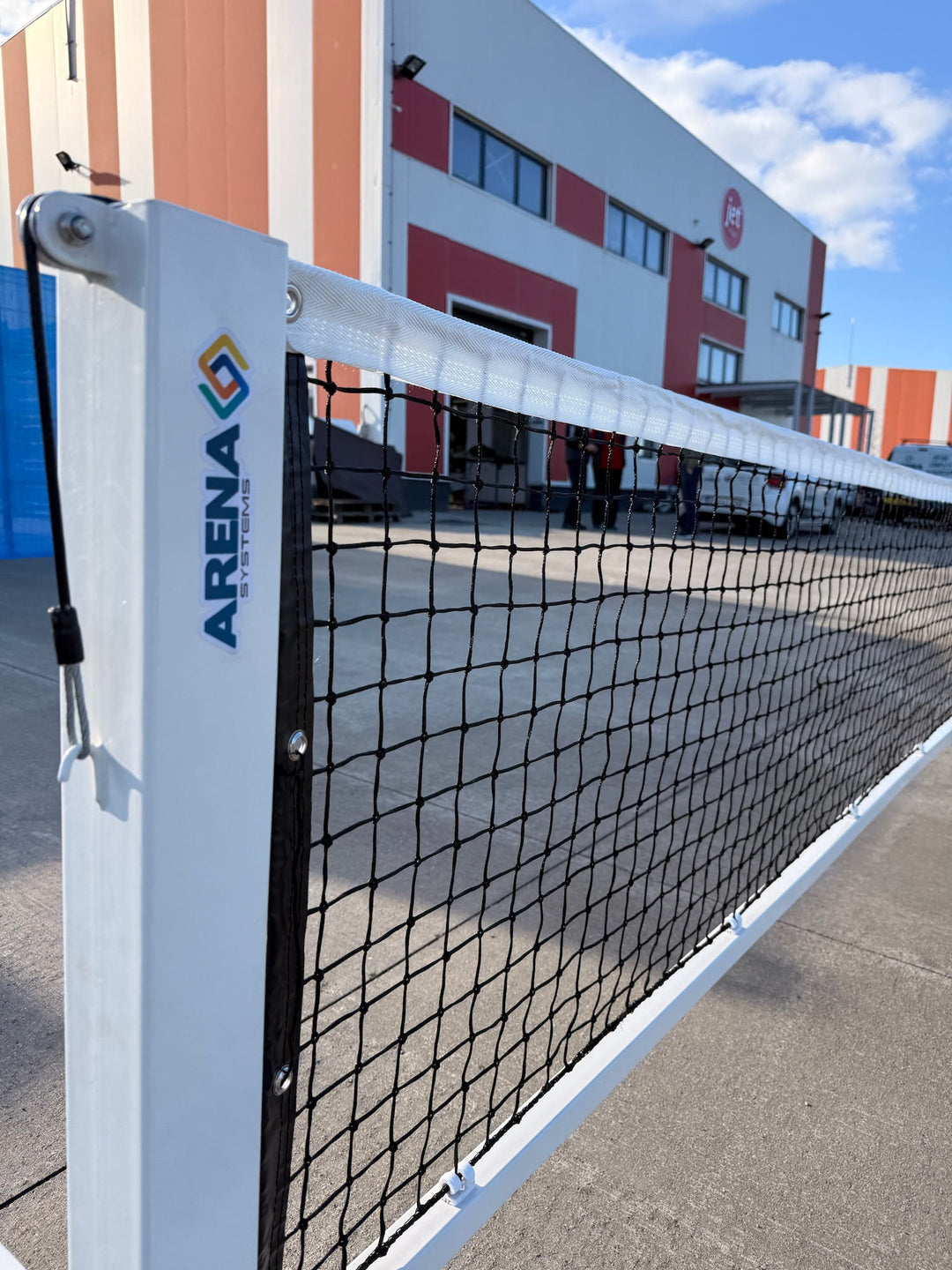 Stâlpi pickleball oțel zincat 80x80 mm, mobili Arena Systems