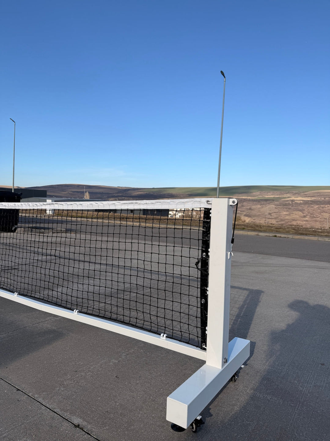 Stâlpi pickleball oțel zincat 80x80 mm, mobili Arena Systems