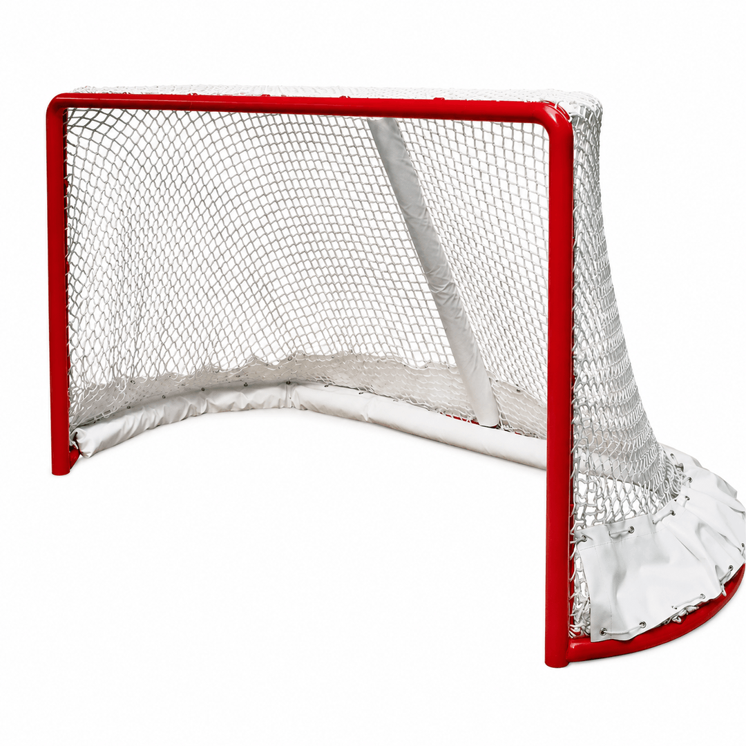 POARTA HOCHEI IIHF DIN OTEL VOPSIT ROSU 183 x 122cm