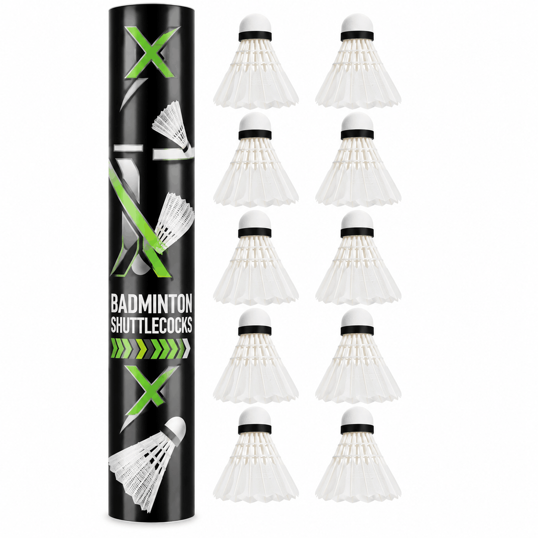 Set 12 Fluturași Badminton XQMAX Nailon