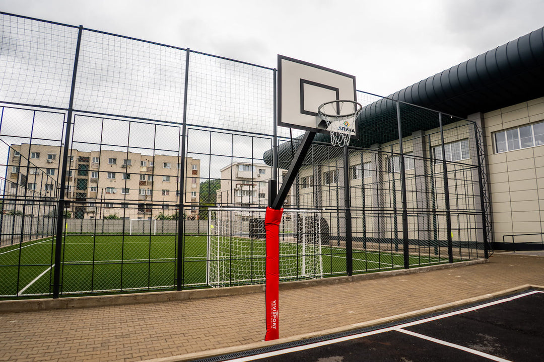 Consola baschet pentru exterior marca Arena Systems, proiectie in teren 100 cm