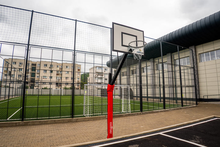 Consola baschet pentru exterior marca Arena Systems, proiectie in teren 100 cm