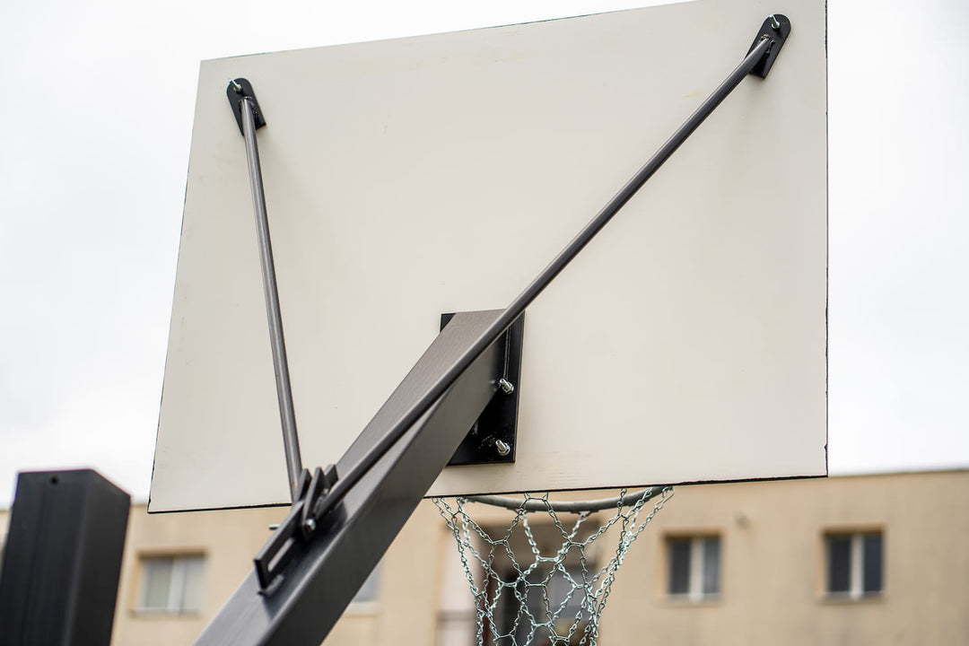 Consola baschet pentru exterior marca Arena Systems, proiectie in teren 100 cm
