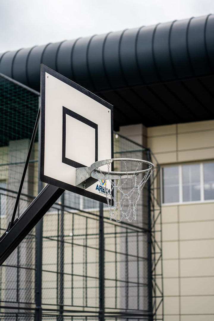 Consola baschet pentru exterior marca Arena Systems, proiectie in teren 100 cm