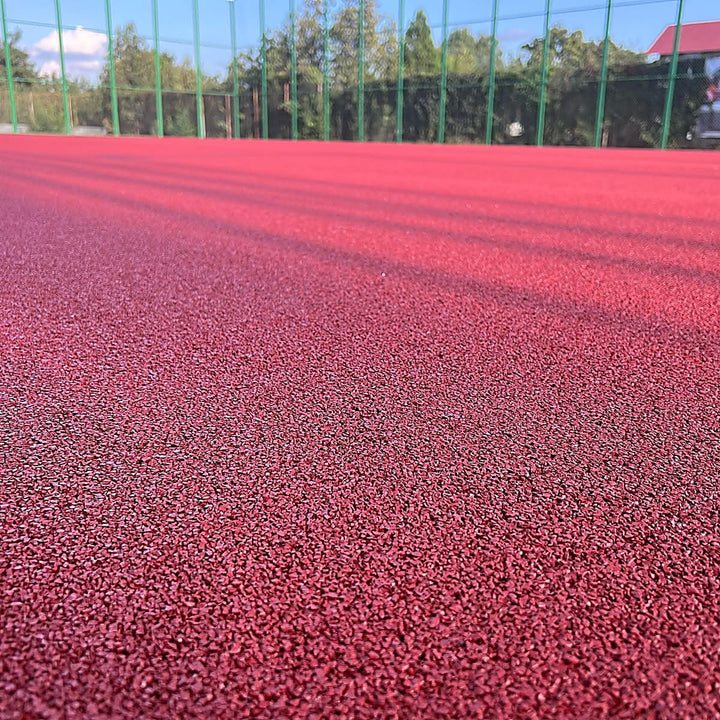 Stobitan P- sistem permeabil in 2 straturi, baza elastica din granule SBR + strat granule EPDM